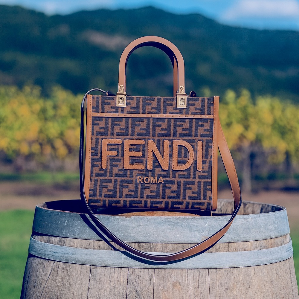 Fendi small zucca sunshine shopper